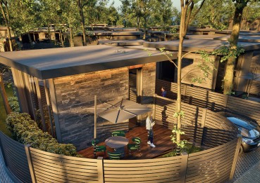 Вила с една спалня в затворен комплекс в местност Ален Мак