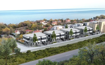 Zweistöckiges Haus, Neubau, im Stadtteil Priboy