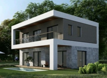 Двухэтажный, недавно построенный дом в селе Куманово