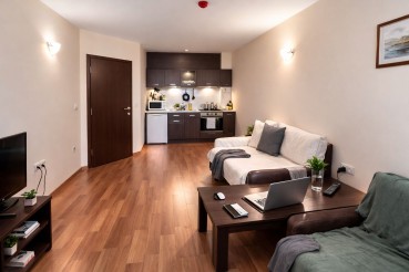 One-bedroom apartment on the first line in Golden Sands resort